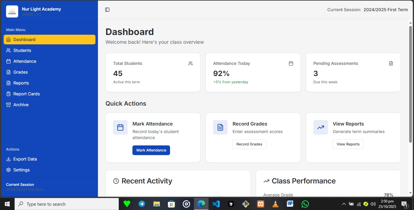Smart School Workflow System